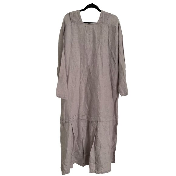 A Rare Find! Vintage Jeanne Engelhart Angelheart Designs 100% Linen Dress Large - Picture 2 of 14